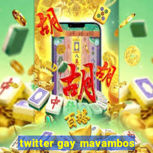 twitter gay mavambos